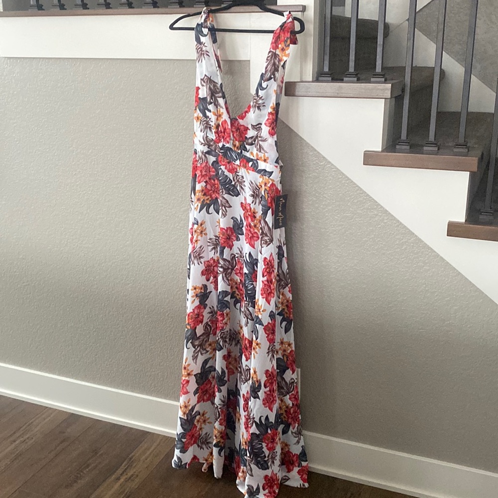 Womens floral maxi dress